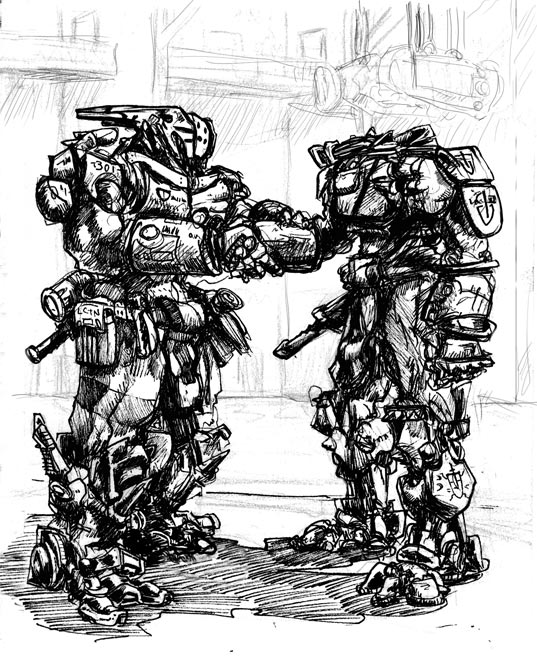 Brothers in arms drawing